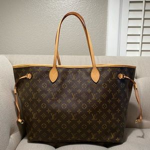 ⚡️NEW VACHETTA 💓GM SIZE!🌞 AUTHENTIC LOUIS VUITTON NEVERFULL GM TOTE BAG🌷